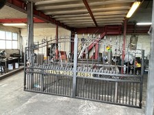 Galvanised driveway gates