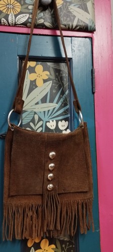 Brown suede true - brown, vintage