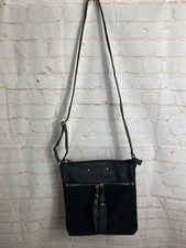 Women’s Black Crossbody Over The Body Hand Bag New Without Tags
