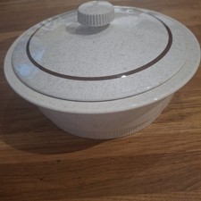 POOLE Pottery Tureen/Vegetable Serving Dish Lidded ‘Parkstone’ Vintage 1970s