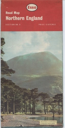 Esso road map - esso, map,