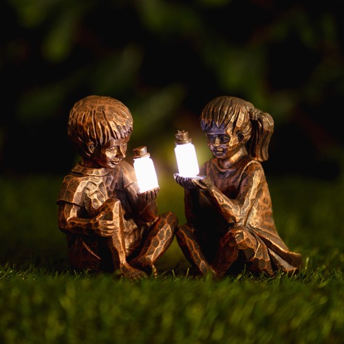 Solar garden ornament gift boy - solar,