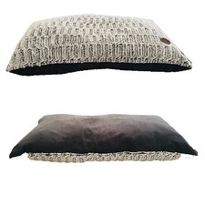 Snug & Cosy Novara Brown Lounger Dog Mattress 90 x 60cm - Dog Baskets & Beds