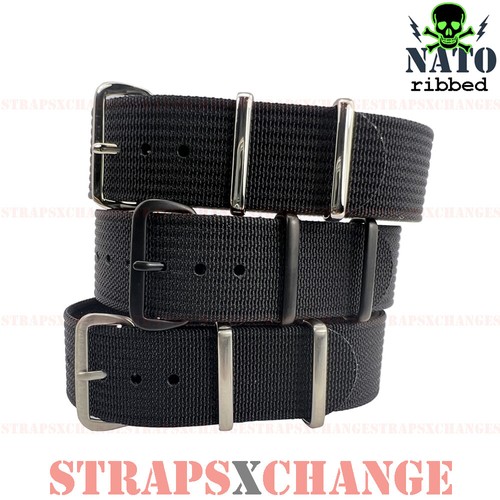 Ribbed premium nato - premium, black