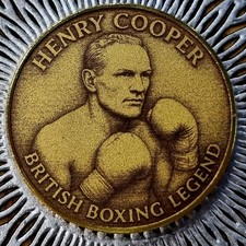 Sir Henry Cooper Coin. The Artwork Will Be On A Metal Coin + Stand