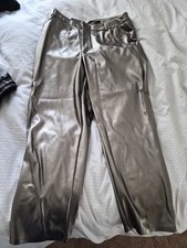 Metalic Pewter PVC Trousers