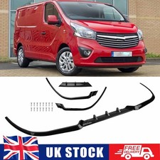 FOR RENAULT TRAFIC FOR VAUXHALL VIVARO FRONT BUMPER GLOSS SPLITTER SPOILER LIP