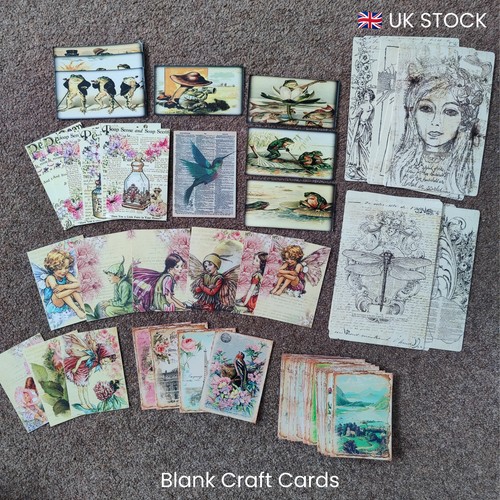 Vintage style craft note cards - vintage,