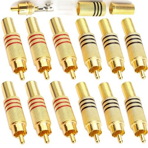 Runcciyun 12pcs rca male plug - runcciyun,