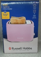 Russell Hobbs Eden Toaster Raspberry Pink Chrome 2 Slice 800W 27372 Kitchen