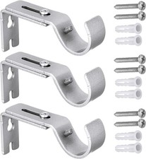 3 Pcs Curtain Pole Bracket