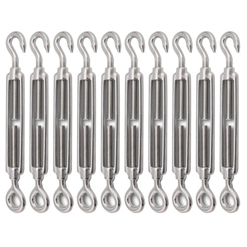10pack turnbuckle hook and - 10pack, m6