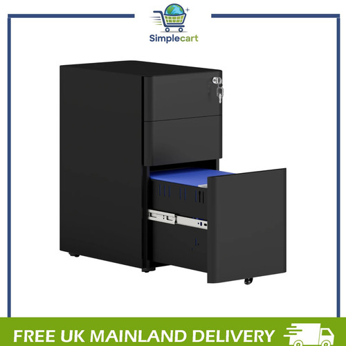Steel filing cabinet - cabinet, lock