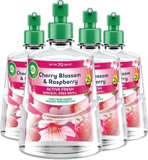 Air Wick Cherry Blossom & Raspberry Aerosol-Free Auto-spray Refill 228ml, 4 Pack
