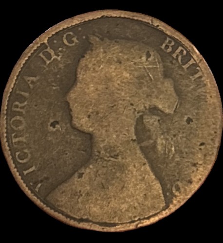 1860 queen victoria half - queen, penny