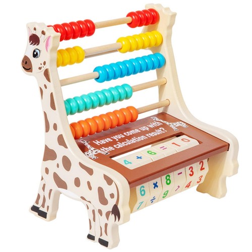 Wooden abacus with blocks - abacus,