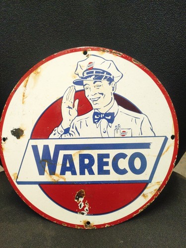Vintage wareco porcelain sign - wareco,