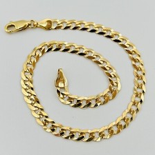 9ct solid yellow gold - mens, 5mm