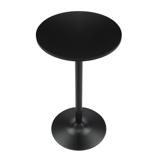 Tall round black wooden - round,