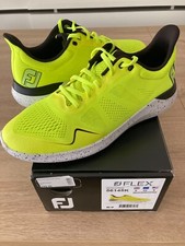 Footjoy Men's Ltd Ed FLEX ATHLETIC Golf Shoes 56145K Citrus Glow UK8 Med Ex Cond