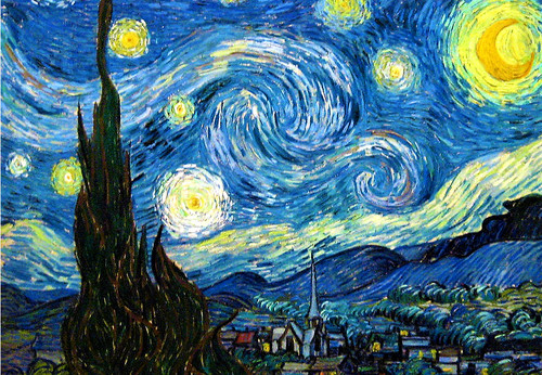Starry night vincent van - night,