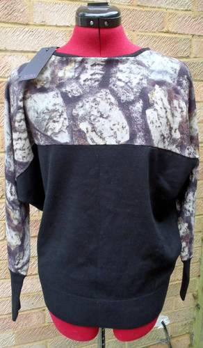 Cristina black mix wool - black,