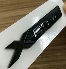 NEW GLOSS BLACK BMW X DRIVE BADGE REAR BOOT X1 X2 X3 X4 X5 X6 1 3 4 5 6 7 SERIES