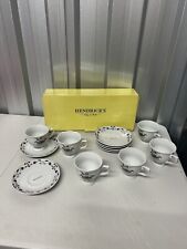 Hendricks Gin Rare John Milton Paradise Lost Theme 6 Cups & 6 Saucers Tea Set.