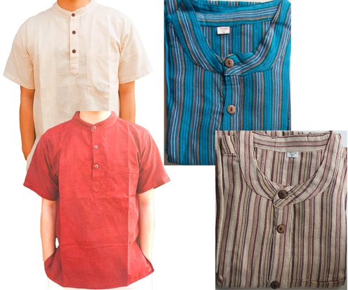 Half sleeve grandad kurta - half,