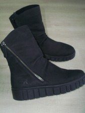 NEW RIEKER Evolution Calf High Boots Choice of Size - Buckskin Leather - Black