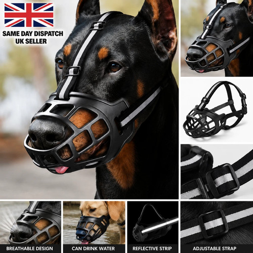 Large dog muzzle - dog, basket