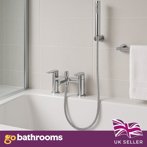 Chrome bath shower mixer tap - shower,