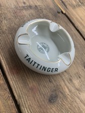 NOS 1950s Vintage Champagne Taittinger Reims France Ash Tray