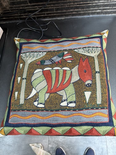 Vintage kaross donkey cushion - vintage,