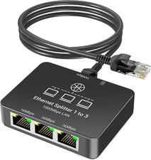 Ethernet Splitter 1 to 3 with