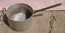 Vintage Diamond Deep round camping cooking pot Garden planter long handle 10L
