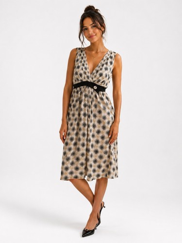 Untold spot print silk empire - untold,
