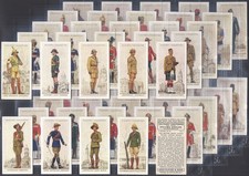 PLAYERS-FULL SET- MILITARY UNIFORMS OF BRITISH EMPIRE OVERSEAS 1938 (50 CARDS)