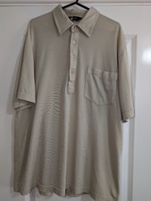 Gabicci Polo Shirt Beige Size L – Vintage Golf Casual Mod Retro Top