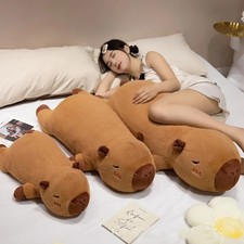 50-90cm Giant Capybara Plush Doll Toy Kawaii Soft Stuffed Pillow Xmas Gift Toys
