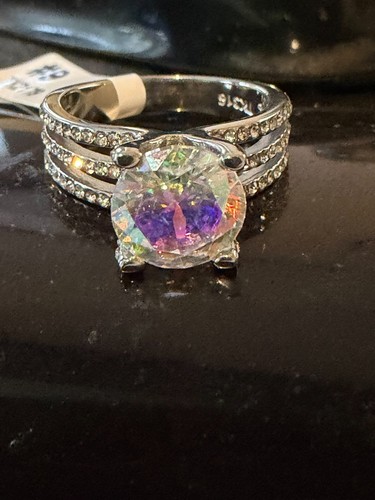 Aurora borealis ring solitaire - aurora,
