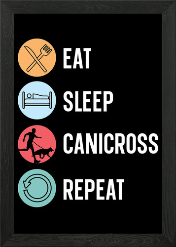 Eat sleep canicross repeat - canicross,