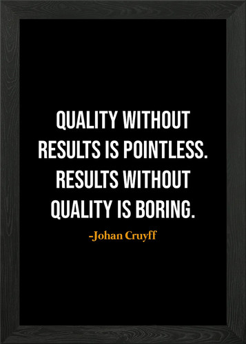 Johan cruyff quotes framed - cruyff,