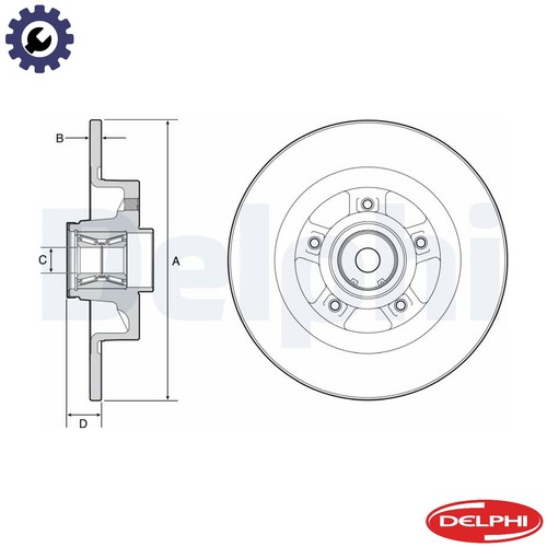 Brake disc bg9115rs for - 2x,