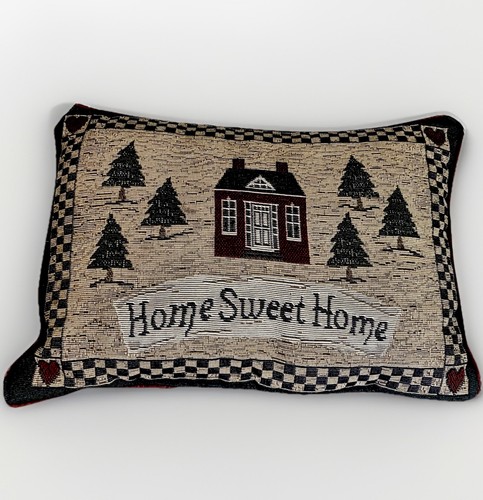 Vintage tapestry pillow home - vintage,