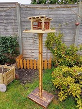 Wooden Bird Table Feeder