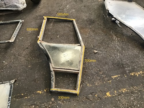 Excavator cab door frame - excavator,