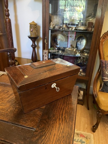 Antique wooden tea - box,