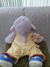  VINTAGE BOOTS HUMPHREYS CORNER ELEPHANT HOLDING TEDDY HOT WATER BOTTLE COVER A1