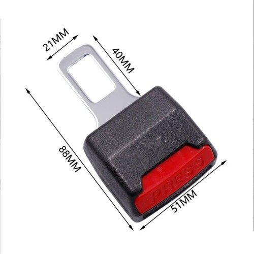 Car seat belt tongue straight